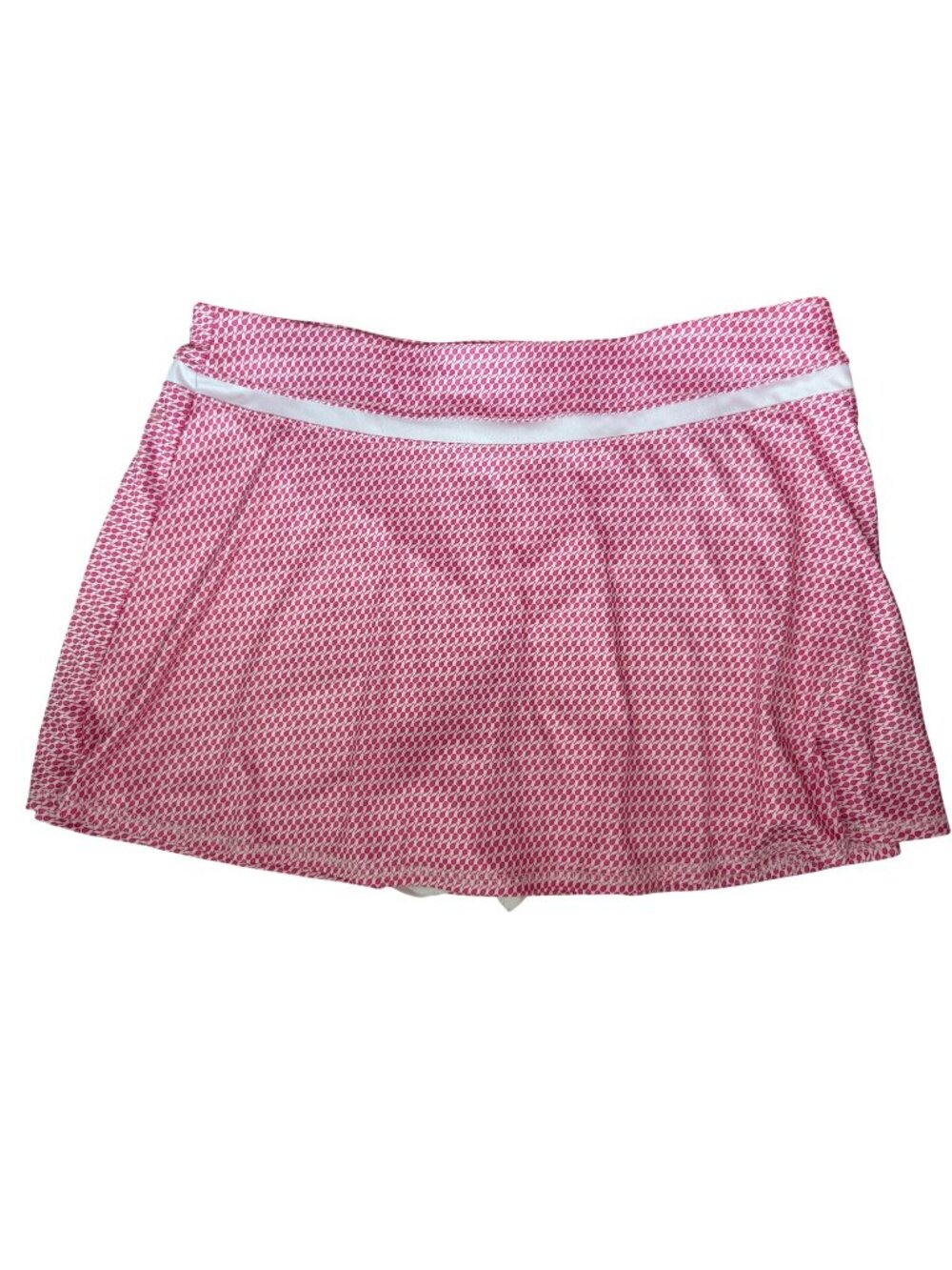 Grand Slam Skirt Skort Womens Large Pink / White Tennis Pickleball Athletic